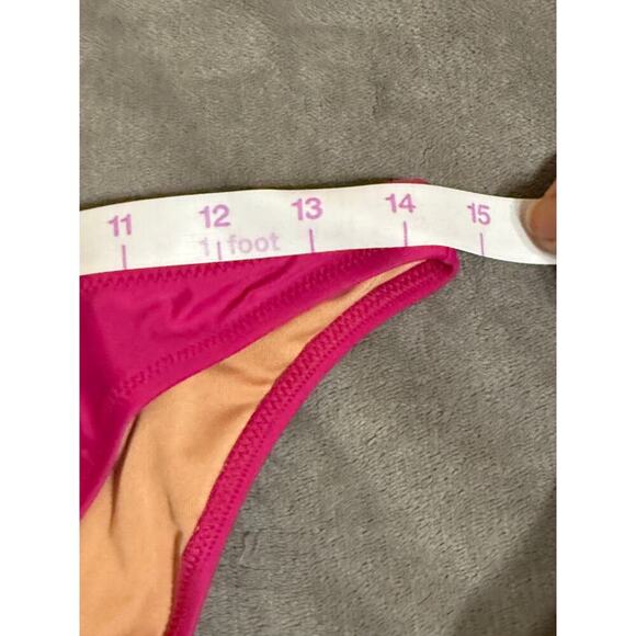 NWT J.Crew Fuscia Pink‎ Women Bikini Bottom Curved Waist Various Sizes Cheeky - Picture 3 of 3